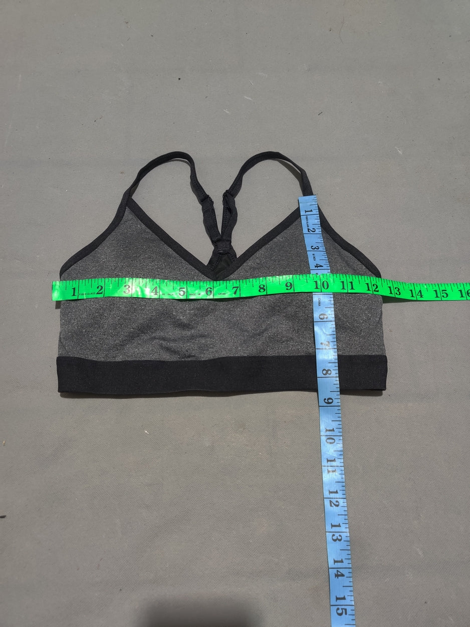 Athletic Works Women Gray Sport Bra