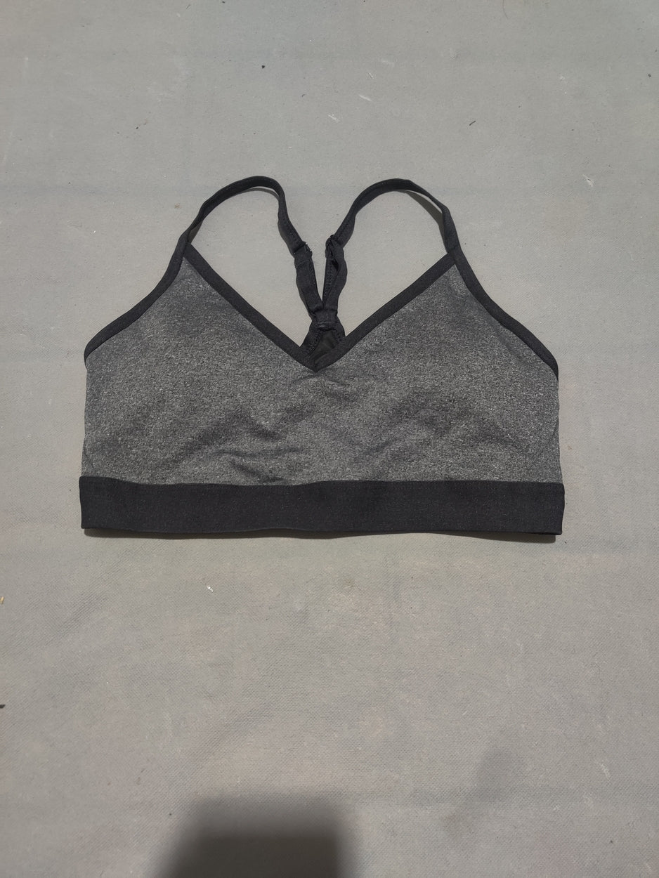 Athletic Works Women Gray Sport Bra