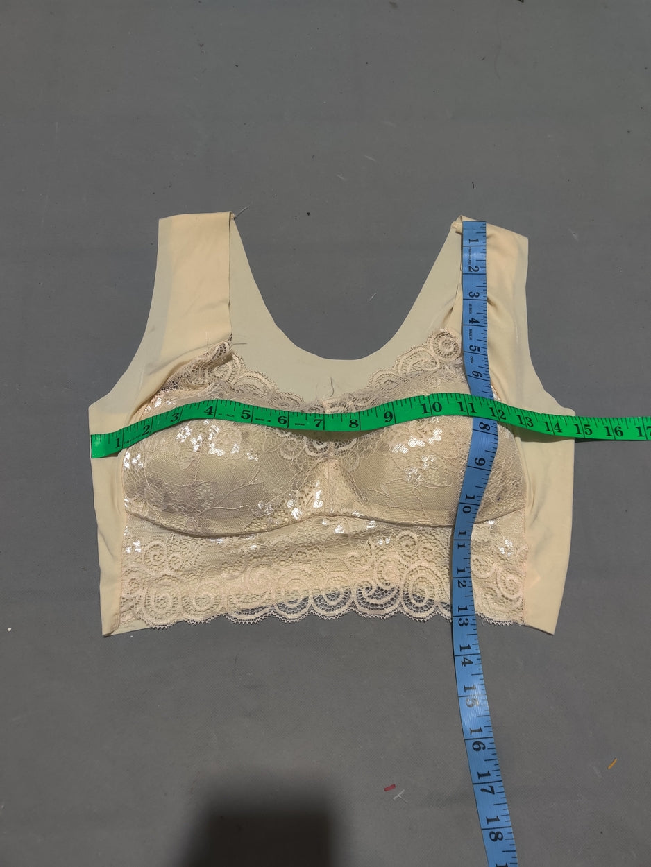 Preloved Women Cream Sport Bra