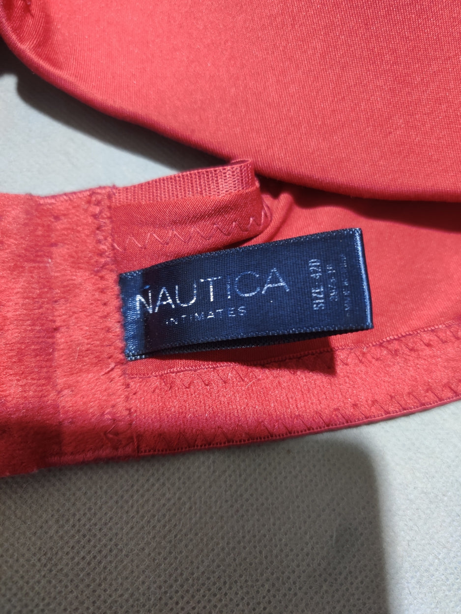Nautica Women Maroon Sport Bra