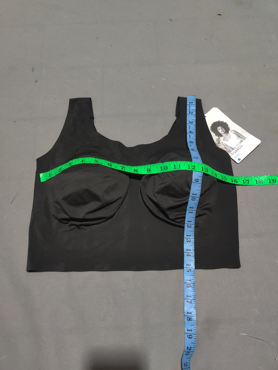 True & Co Women Black Sport Bra