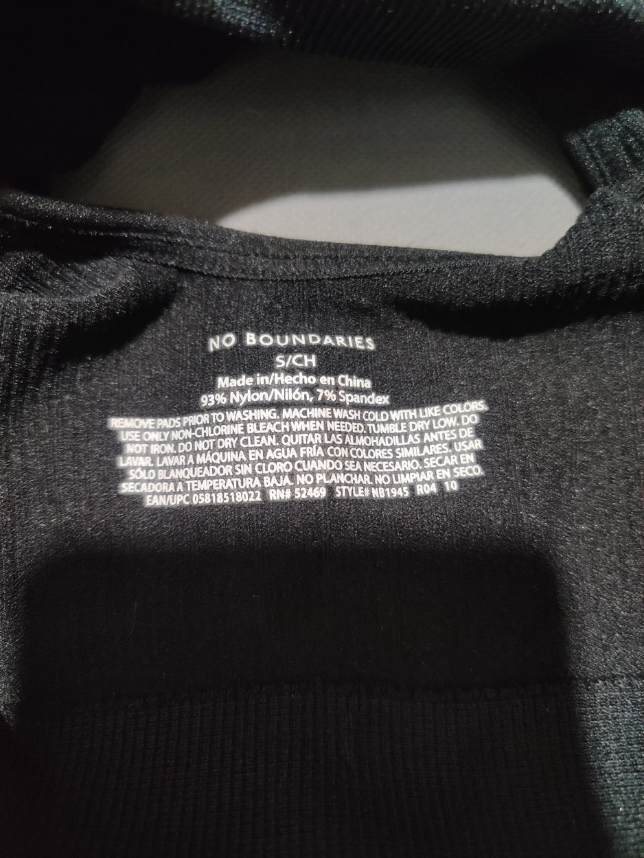No Boundaries Women Black Sport Bra
