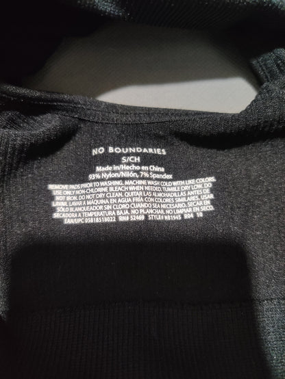 No Boundaries Women Black Sport Bra