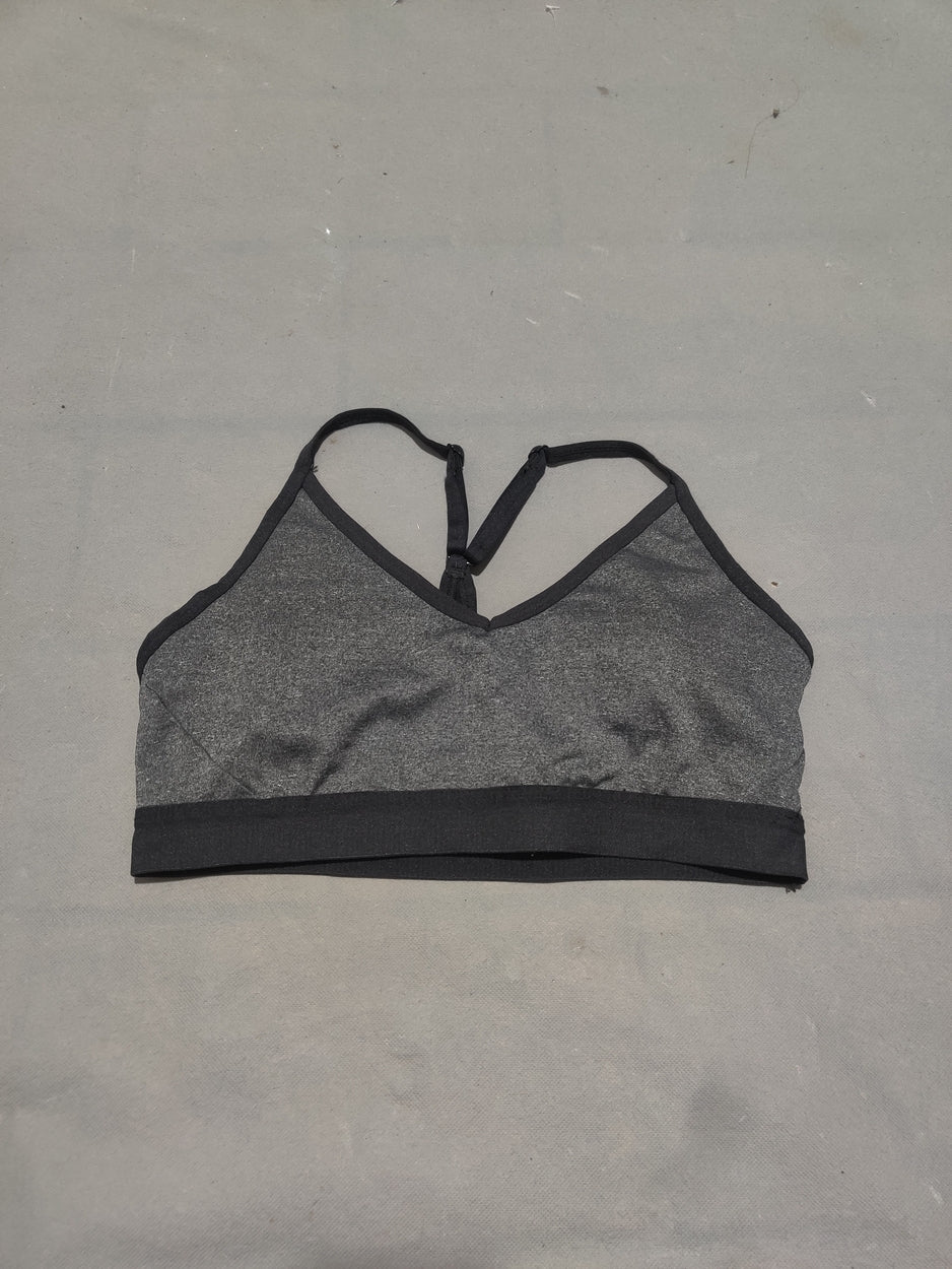 Athletic Works Women Gray Sport Bra