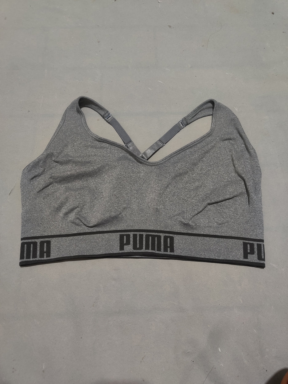 Puma Women Gray Sport Bra