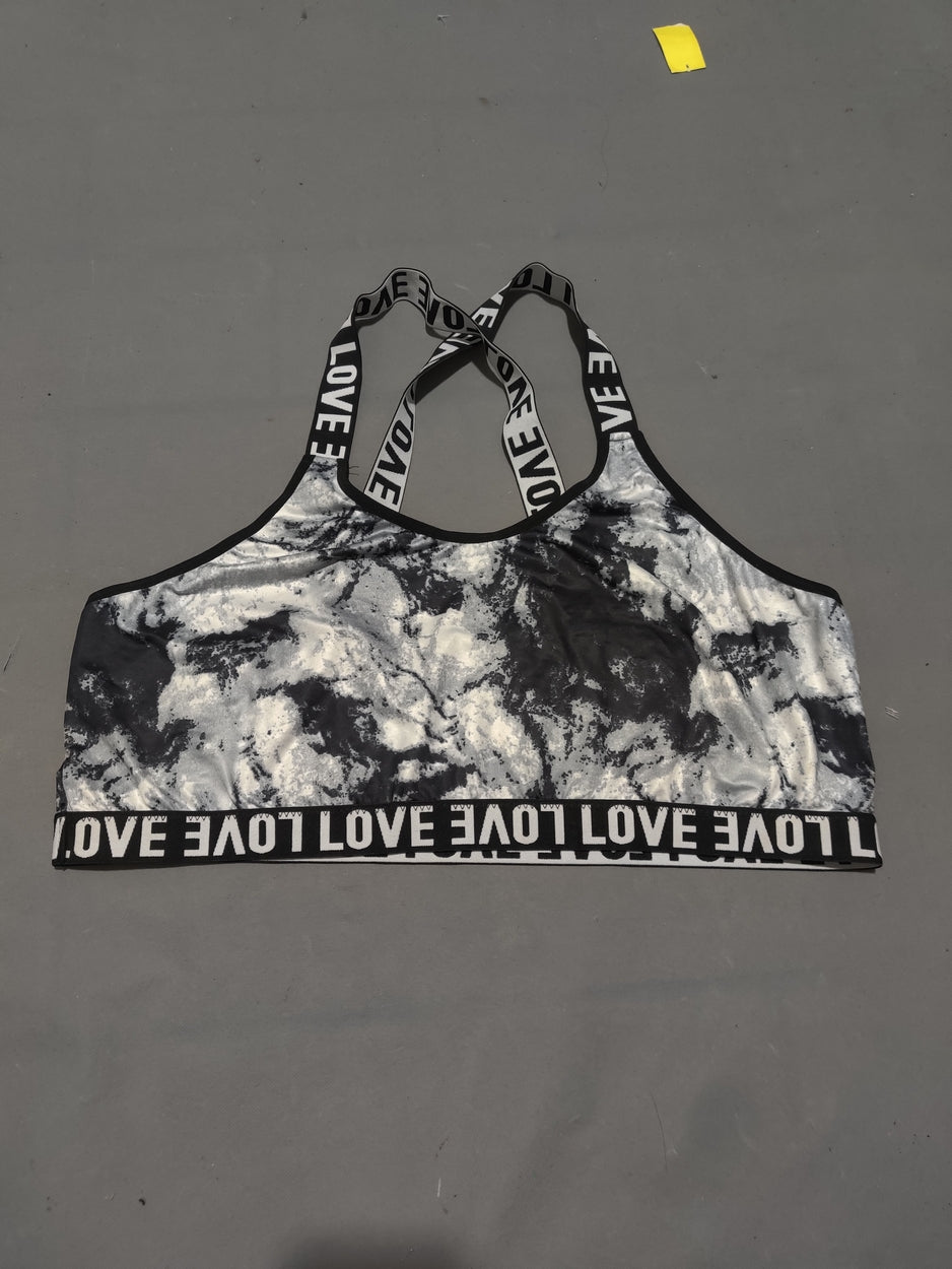 Love Women Gray Sport Bra