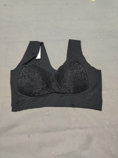 Woweny Women Black Sport Bra