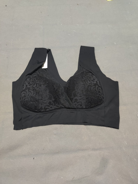 Woweny Women Black Sport Bra