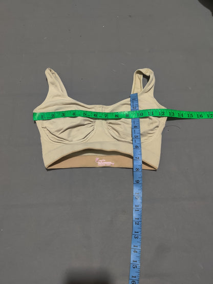 Sassybax Women Cream Sport Bra