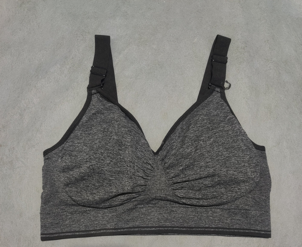 Danskin Women Gray Sport Bra
