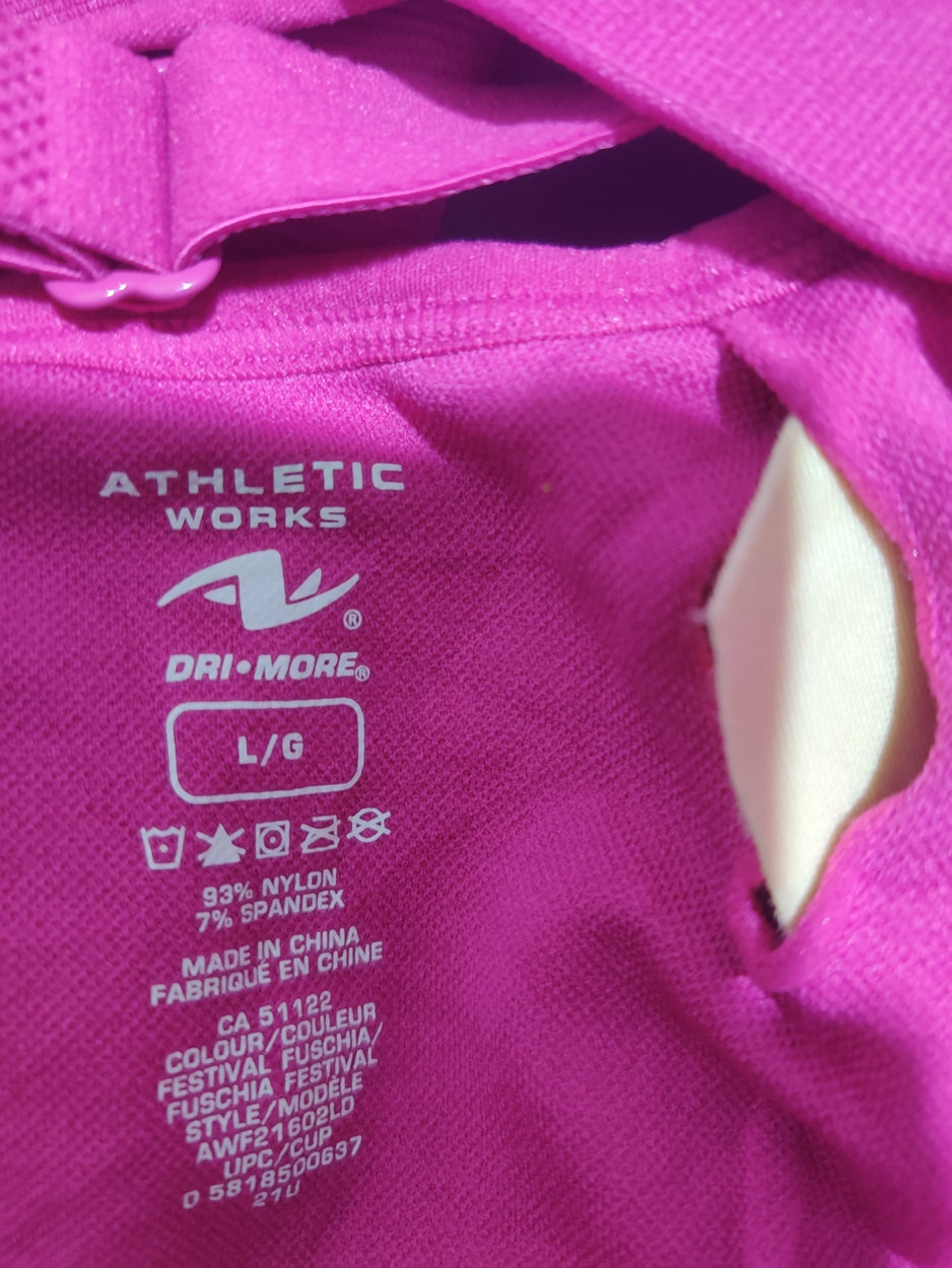 Athletic Works Women pink Sport Bra
