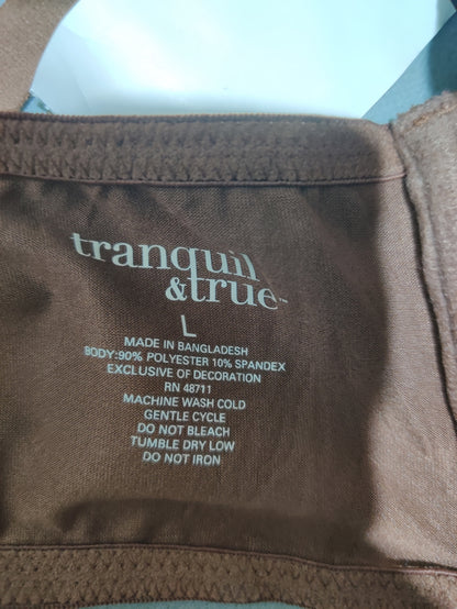 Tranquil & True Women Brown Sport Bra