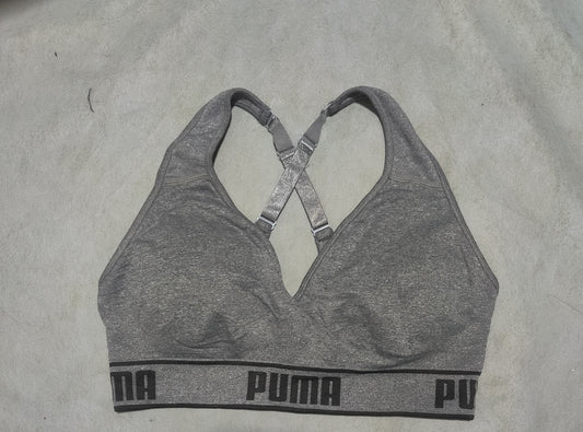 Puma Women Gray Sport Bra