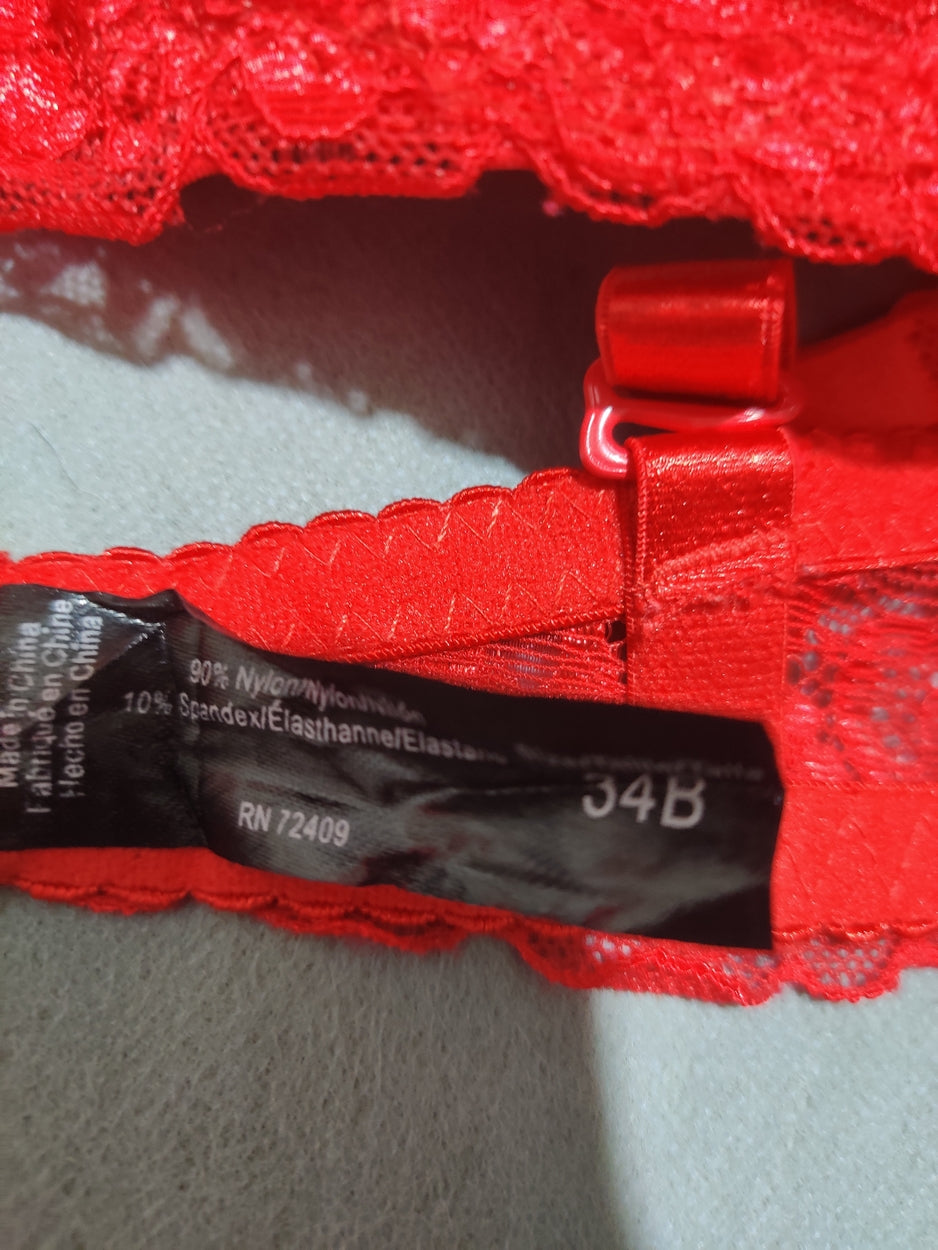 Preloved Women Red Sport Bra