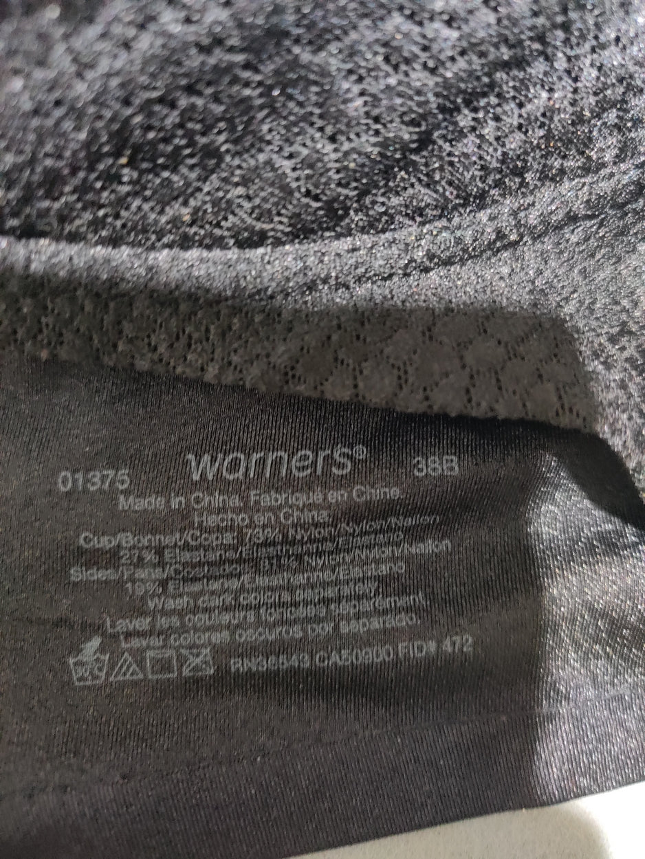 Warner's Women Black Sport Bra