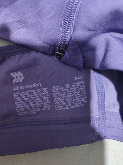 All In Motion Women Purple Sport Bra