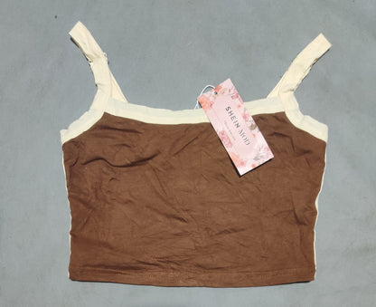 SHEIN Women Brown Sport Bra