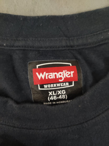 Wrangler Men Cotton Blue T Shirt – Preloved Labels (view 3)