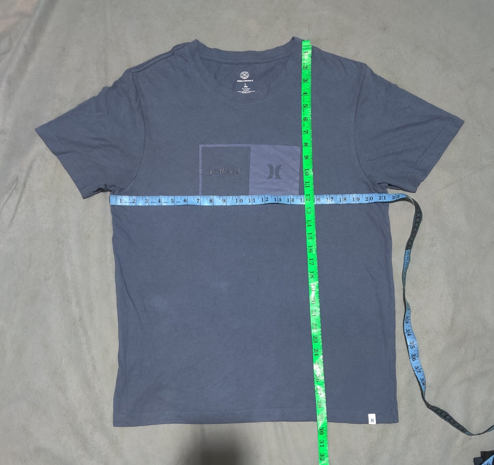 Hurley Men Cotton Gray T Shirt