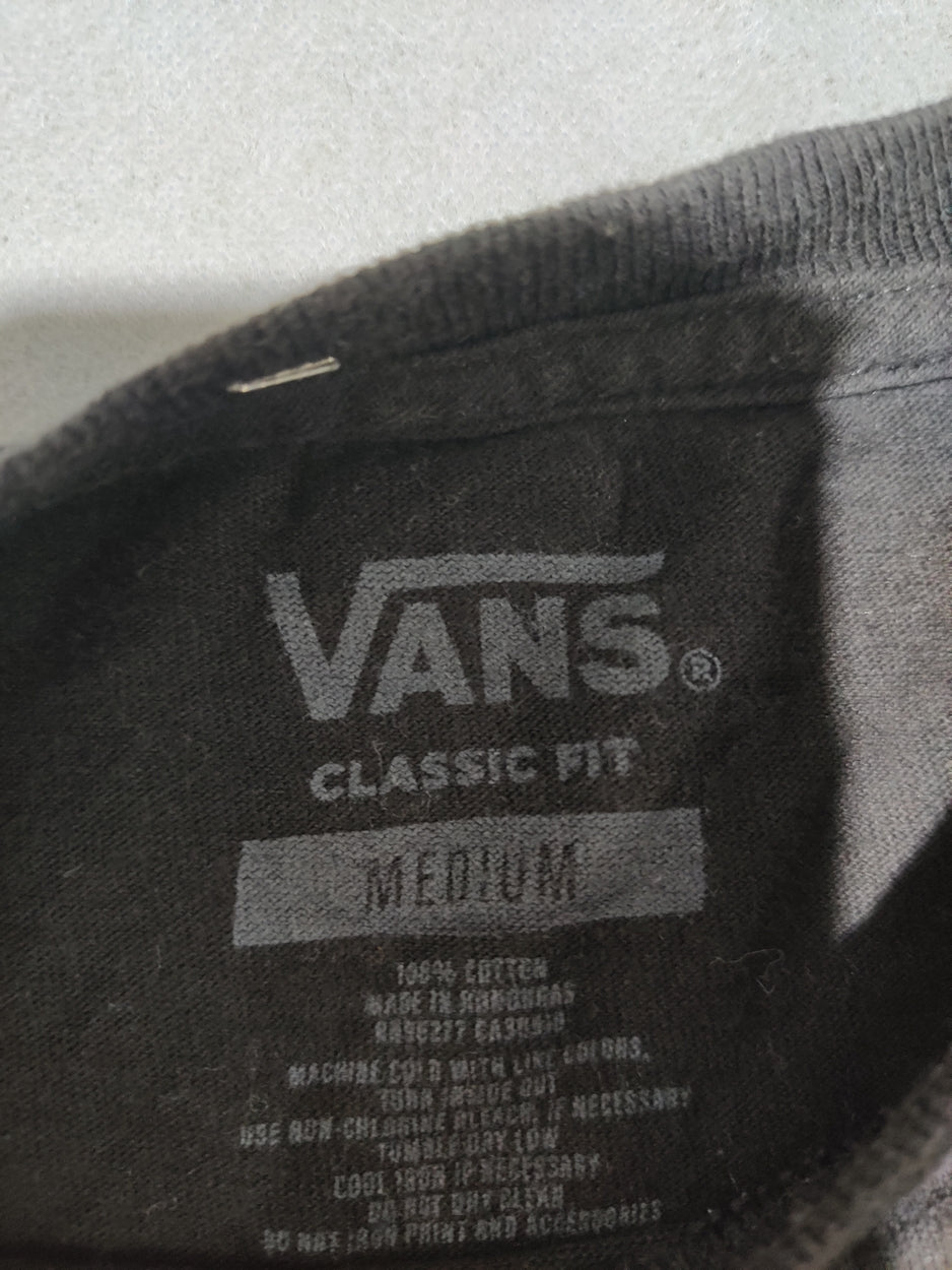 Vans Men Cotton Black T Shirt