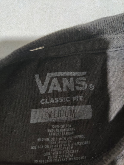 Vans Men Cotton Black T Shirt