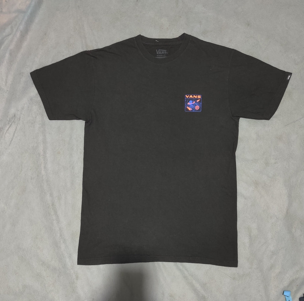 Vans Men Cotton Black T Shirt