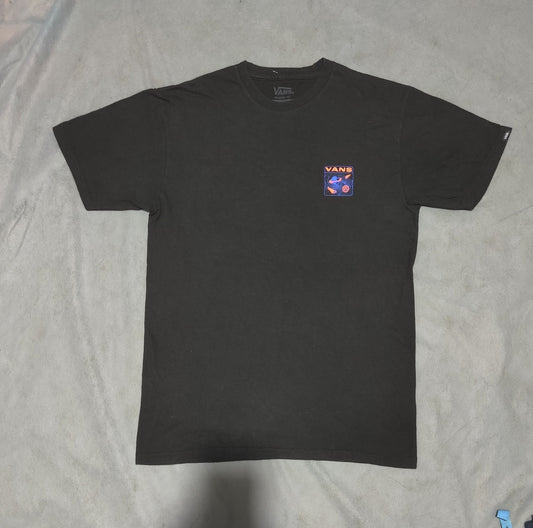 Vans Men Cotton Black T Shirt