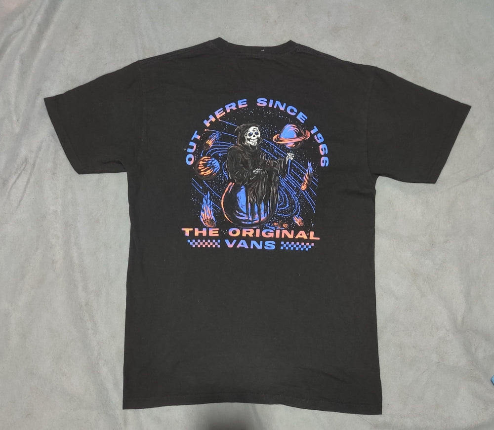 Vans Men Cotton Black T Shirt