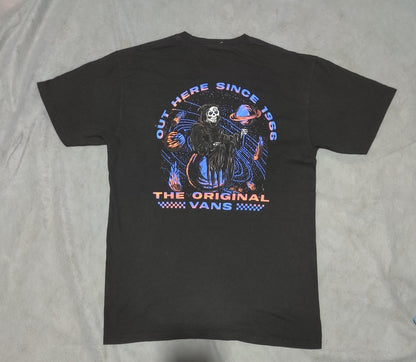 Vans Men Cotton Black T Shirt