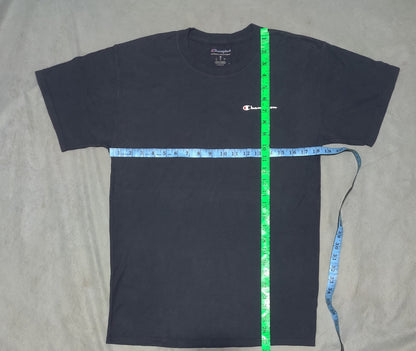 Champion Men Cotton Blue T Shirt