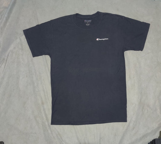 Champion Men Cotton Blue T Shirt