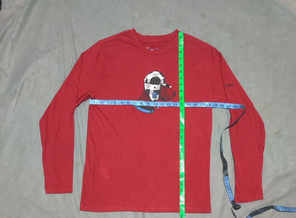 Columbia Men Cotton Red T Shirt