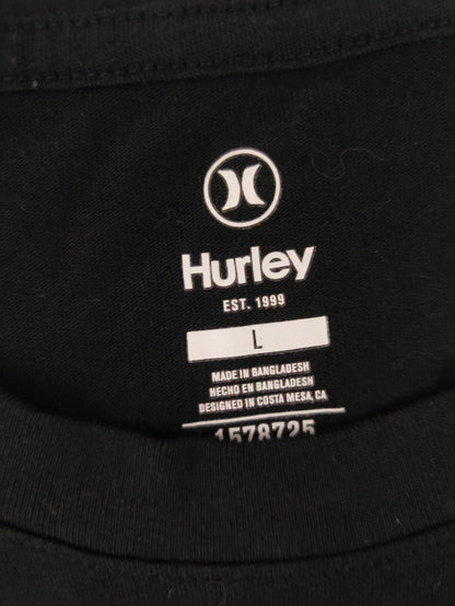 Hurley Men Cotton Black T Shirt