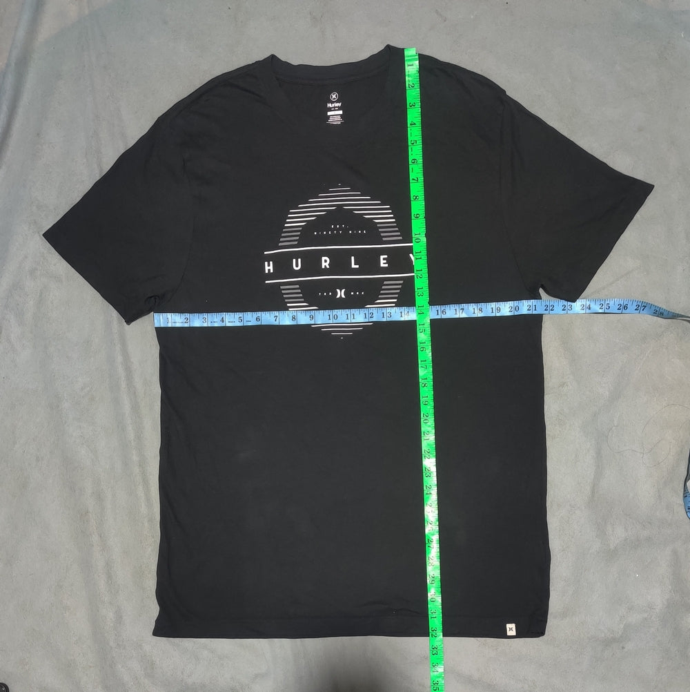 Hurley Men Cotton Black T Shirt