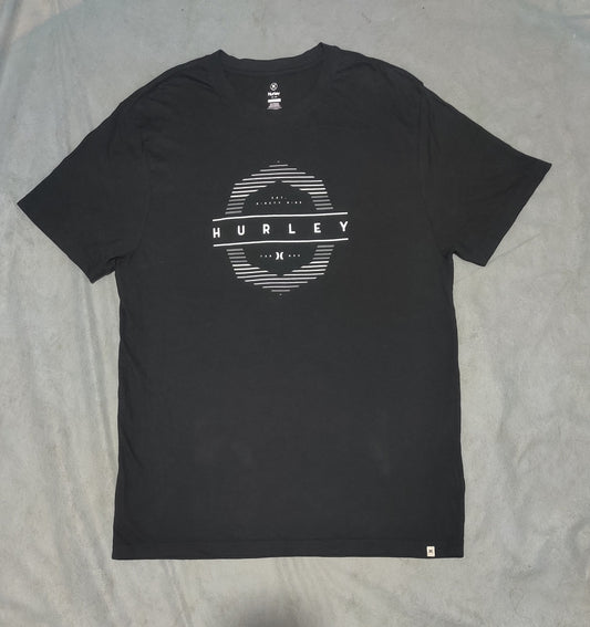 Hurley Men Cotton Black T Shirt