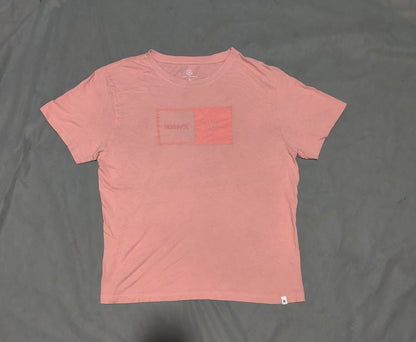 Hurley Men Cotton Pink T Shirt