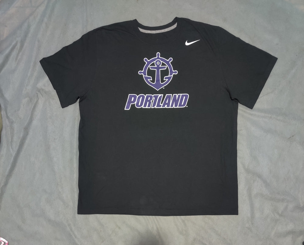 Nike Men Cotton Black T Shirt
