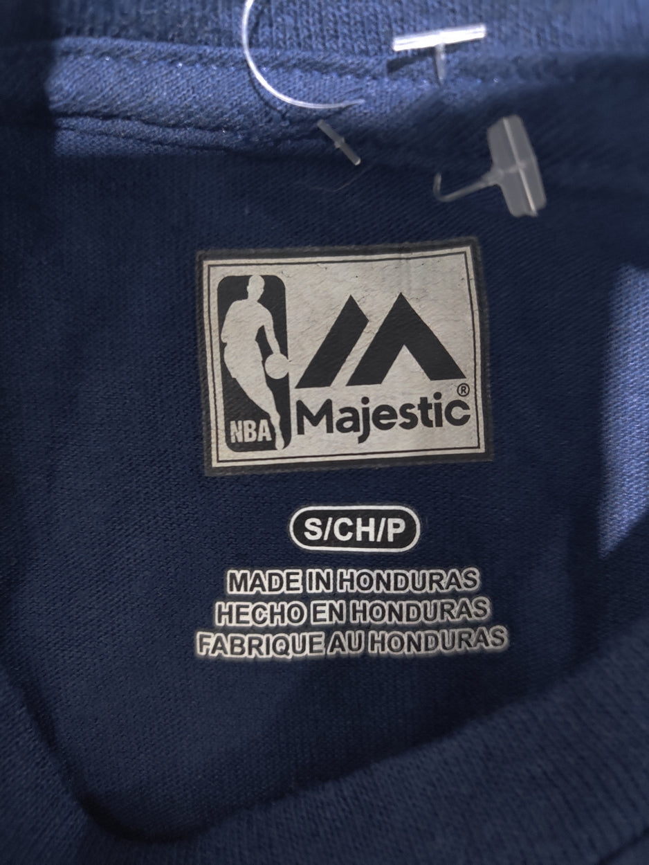 Majestic Men Cotton Blue T Shirt