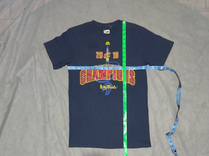Majestic Men Cotton Blue T Shirt