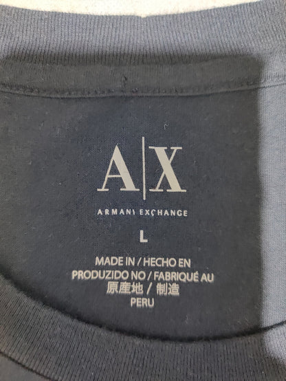 Armani Exchange Men Cotton Black T Shirt