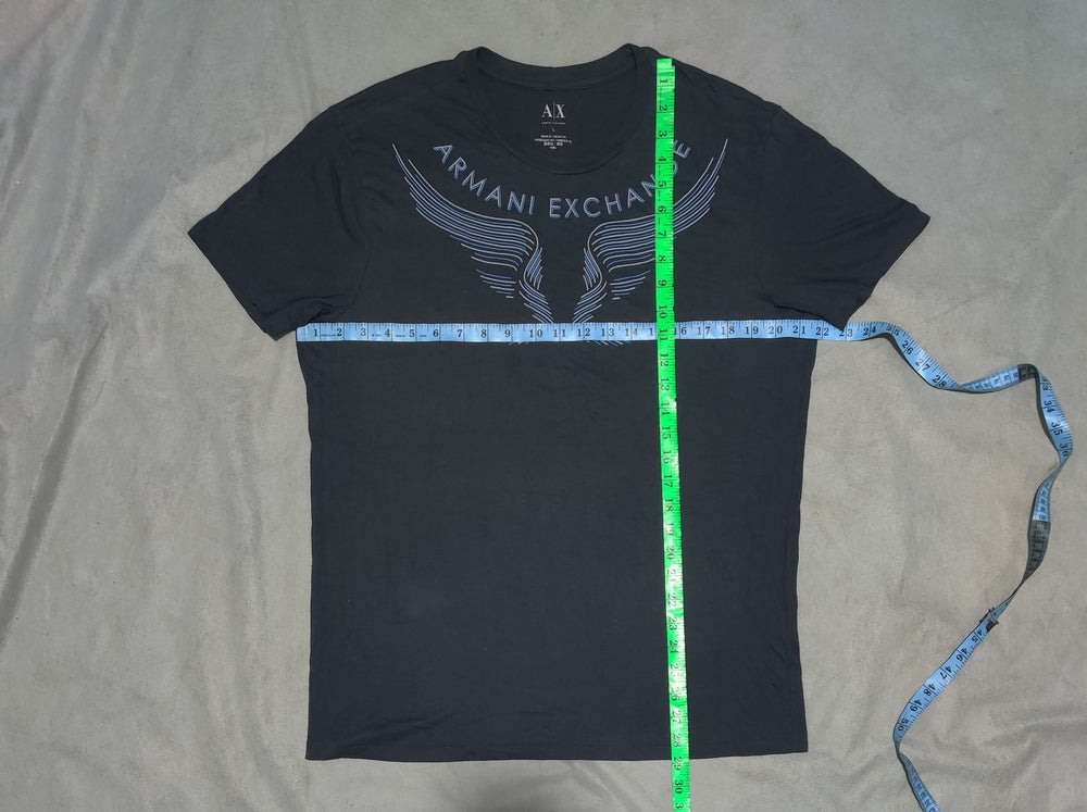 Armani Exchange Men Cotton Black T Shirt