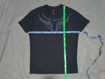 Armani Exchange Men Cotton Black T Shirt