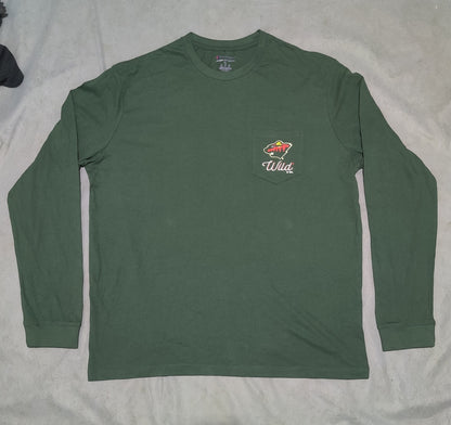 Champion Men Cotton Green T Shirt