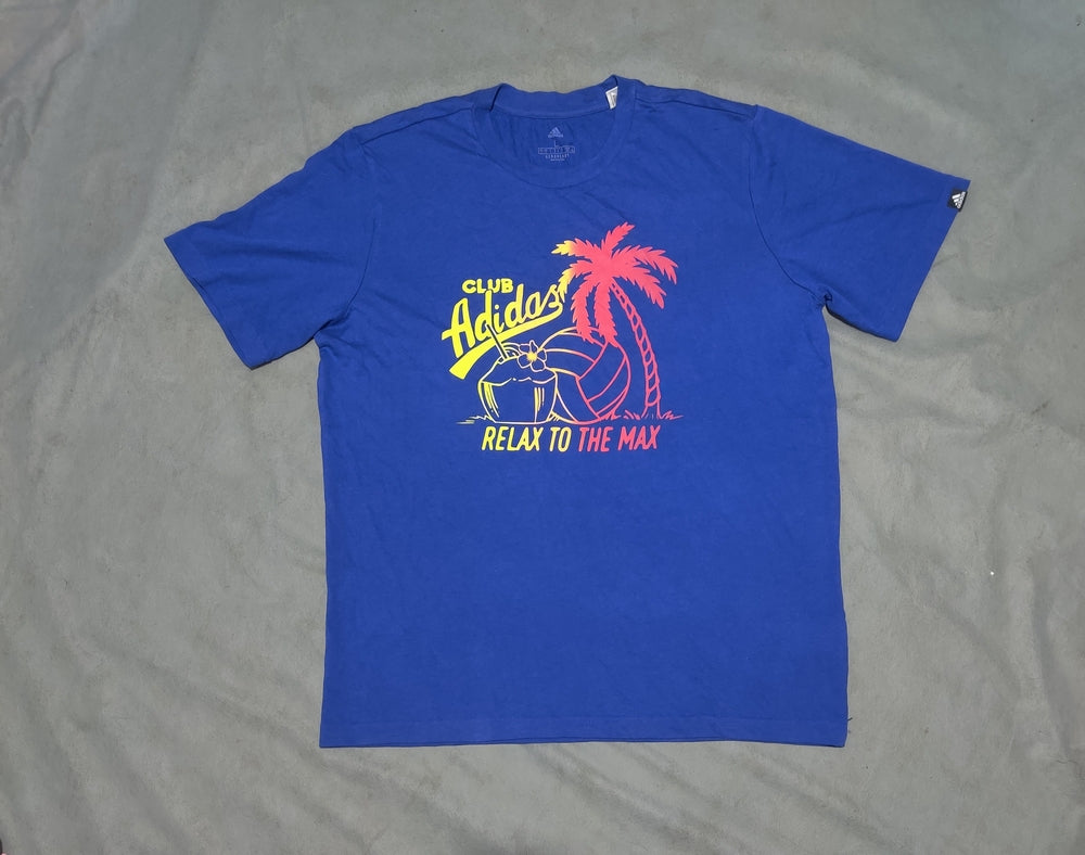 Adidas Men Cotton Blue T Shirt – Preloved Labels (view 2)