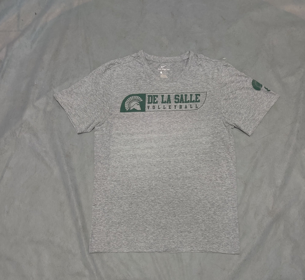 Nike Men Cotton Gray T Shirt