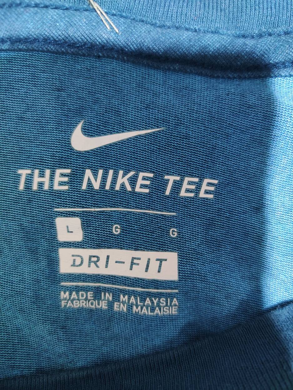 Nike Men Cotton Blue T Shirt – Preloved Labels (view 3)