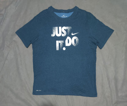 Nike Men Cotton Blue T Shirt – Preloved Labels (view 2)