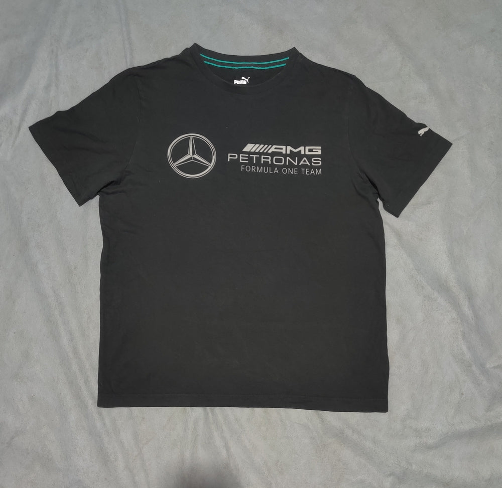 Puma Men Cotton Black T Shirt