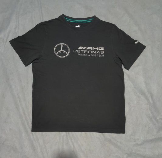 Puma Men Cotton Black T Shirt