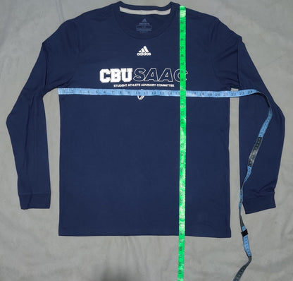 Adidas Men Cotton Blue T Shirt